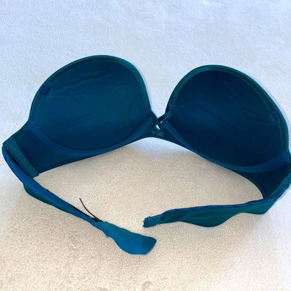 VS Bombshell Strapless Bra 32B Aqua Bling Blue - Picture 7 of 7